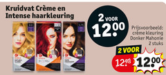  2 kruidvat intense haarkleuring senses kleuring donker mahonie stuks 