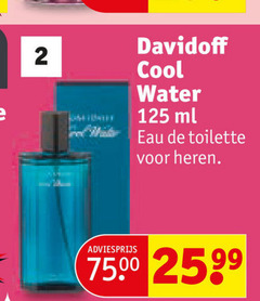  2 davidoff cool water ml eau toilette heren 