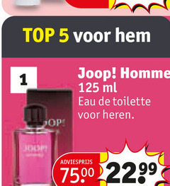  1 5 top dop joop homme ml eau toilette heren 