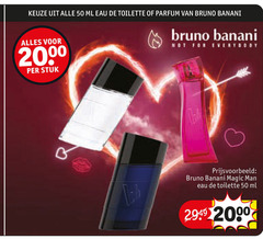  50 ml eau toilette parfum bruno banani 20 00 stuk everybody man 