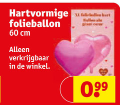  60 hartvormige fallen hart folieballon cm 99 