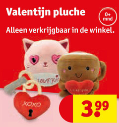  valentijn pluche mnd 3.99 