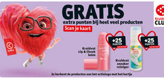  kruidvat punten scan kaart 25 lip cheek boulder shoe cleaner club sneaker reiniger hartje 