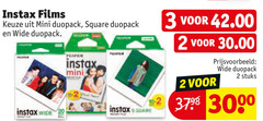  2 3 instax films mini square wide fall stuks 