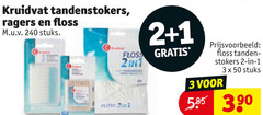  kruidvat huismerk tandenstokers interdentale ragers flosdraad 1 2 3 50 240 floss stuks tanden stokers 