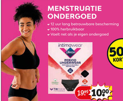  12 50 100 1000 menstruatie ondergoed uur lang bescherming herbruikbaar voelt libresse underwear 