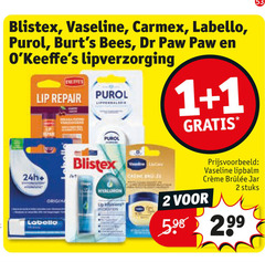  1 2 blistex vaseline carmen labello purol bees dr paw lipverzorging effe lip repair origina hydration bad lipbalm stuks 5 