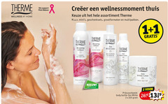  1 2 225 therme wellness at home support pink ribbon creeer thuis assortiment geschenksets grootformaten multipakken blooming forming shower kruidvat zen white lotus body butter 