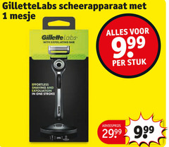  1 scheerapparaat mesje gillette labs with exfoliating sa shaving and one stuk 