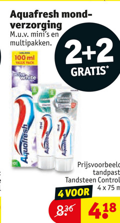  aquafresh tandpasta 2 4 100 mondreinigingsproducten verzorging multipakken ml pack tandsteen controle 