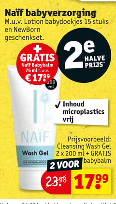  2 15 200 babyverzorging lotion babydoekjes stuks newborn geschenkset ml t.w.v. halve wash gel inhoud microplastics vrij cleansing 