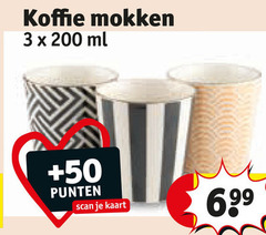  mokken 3 200 koffie ml 50 punten scan kaart 