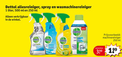  1 250 500 dettol allesreiniger spray wasmachinereiniger liter ml power new machinereiniger 3.99 