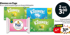  kleenex page vochtig toiletpapier tissues 2 64 100 300 droog maxi pack balsem sensitive family stuks 