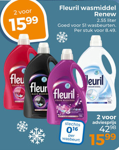  fleuril wasmiddel 2 liter wasbeurten stuk fleur wasbeurt one 