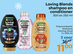  garnier loving blends conditioner shampoo 3 250 300 water infusion ml honing goud 