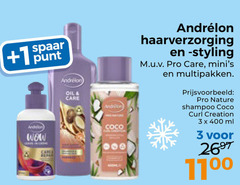  andrelon shampoo 3 400 1 spaar punt wow oil care coco haarverzorging styling pro multipakken nature curl creation ml 11 