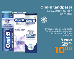  oral-b tandpasta 4 24 1000 oral b multipakken pro expert advanced repair tandvlees gevoeligheid origineel ml 