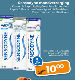  sensodyne tandpasta 1 3 mondverzorging rapid relief protection repair protect gevoeligheid tandvlees multipakken nederland ml 75ml tandartsen whitening 