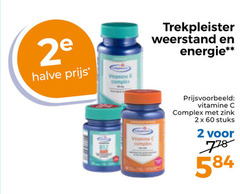  2 60 2e trekpleister weerstand energie halve vitamin complex vitamine zink stuks 