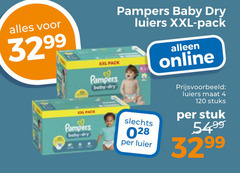  pampers luiers 4 120 xxl pack baby dry luier online maat stuks stuk 