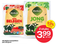  melkan kaasplakken 2 jong belegen goudse 48 planet pak stuks 3.99 