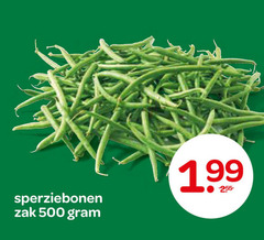  sperziebonen 500 zak 