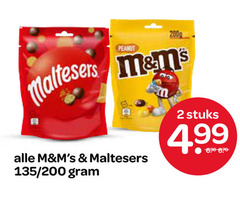  maltesers m en ms chocoladepindas chocolade 2 4 peanut stuks 200 6 