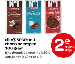  spar huismerk chocolade 1 2 30 100 clark chocolate chocoladerepen reep melk stuks halve 