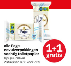  page vochtig toiletpapier 1 2 99 puur pay navulverpakkingen navul stuks 