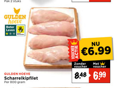  kipfilet 2 pak stuks gulden hoeve beter leven scharrelkipfilet voucher 