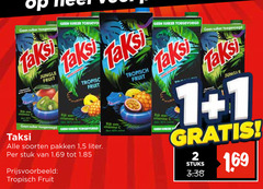  1 2 suiker jungle fruit taksi vitamine soorten pakken 5 liter stuk tropisch rijk stuks 69 