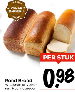  brood bakkerij rond wit bruin gesneden stuk 