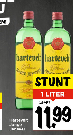  1 hartevelt prima jonge jenever jong liter 