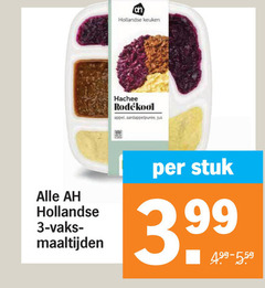  3 99 hollandse keuken hachee rodekool appel jus vaks maaltijden stuk 