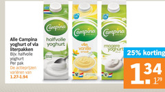  campina yoghurt vla 25 planet proof halfvolle pak varieeren vanille proteine vet 