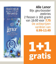  lenor wasverzachter 1 2 stop buiten geurbooster zeebries flessen varieeren carton collection parfum linge pers 