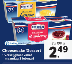  mcennedy toetje 2 3 100 200 2006 2x american cheesecake lemon raspberry koeling dessert maandag 