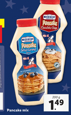  200 400 mcennedy american pancake salted caramel flavour mix it chocolate chips 00 ml milk give ready to make shake for pancakes cocoa 