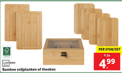  fsc keurmerk verantwoord livarno home bamboe snijplanken theebox stuk 5.99 