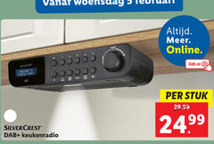  3 4 5 silvercrest welcome to digital radio woensdag online lidl.nl dab keukenradio menu timer preset mode info stuk 