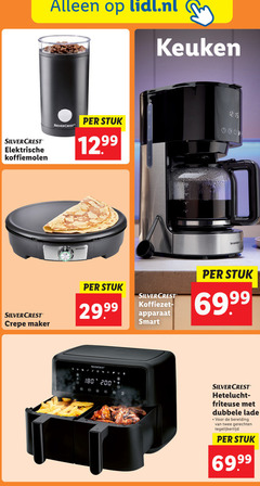  friteuse koffiezetapparaat koffiemolen 1 2 180 200 silvercrest elektrische lidl.nl keuken stuk 12 99 45 apparaat smart hetelucht dubbele lade twee gerechten 69 