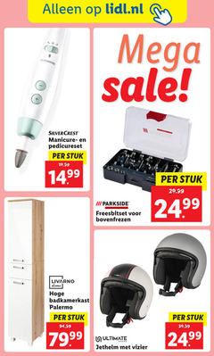  lidl.nl mega silvercrest manicure pedicureset stuk parkside livarno home badkamerkast palermo ultimate speed jethelm vizier 