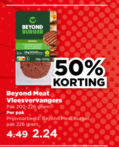  vegetarisch 50 beyond burger original plantaardige burgers galettes meat vleesvervangers pak 