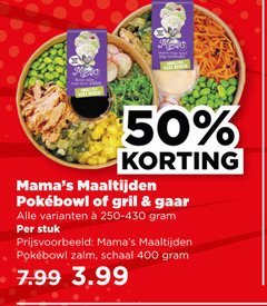  maaltijdsalade 50 400 mama makkie pole bowl kip teriyaki vers bereid zalm maaltijden stuk schaal 3.99 