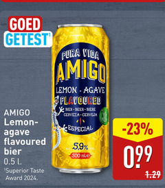  amigo speciaalbieren 500 getest lemon agave flavoured bier l superior taste award pura beer biere cerveza especial 