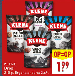  klene drop 10 210 roller zout passen zacht zoet grof geld licht munt mild zen ergens 