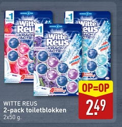  witte reus toiletblok 1 2 4 50 schoon fris nederland reu bloesem lavendel kracht effect anti kalk actieve element elementen pack toiletblokken 