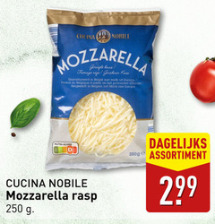  geraspte kaas 250 cucina nobile mozzarella fromage kase melk europa partir lait milch nutri score rasp dagelijks assortiment 