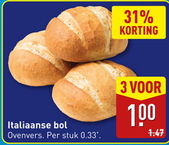  broodjes 3 31 100 italiaanse bol ovenvers stuk 